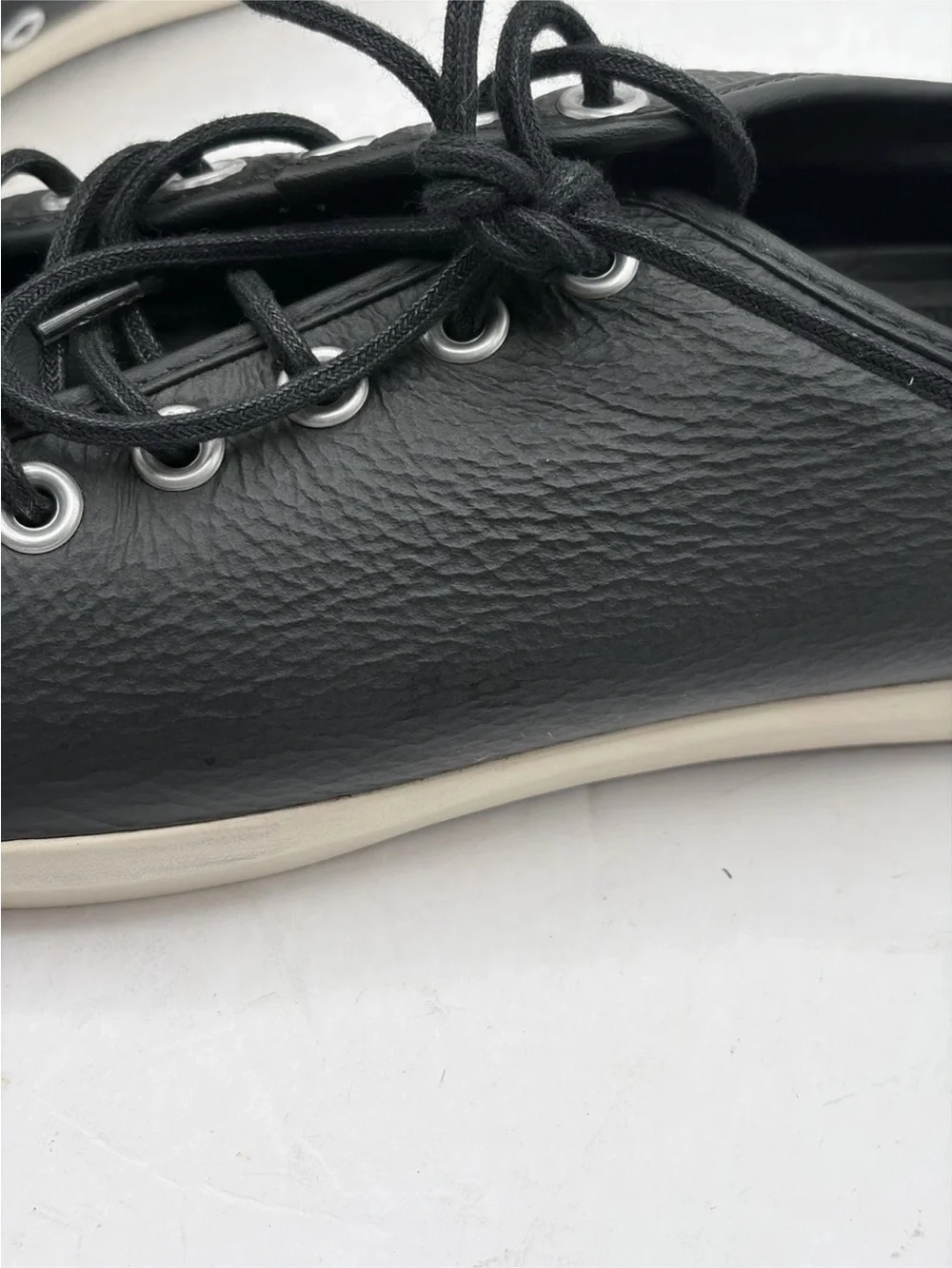 Converse All Star Sideways Ox Men size 11 Leather Casual Black Shoes - Picture 8 of 13